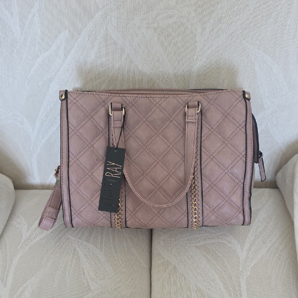 Urban Expressions Quilted Pink Satchel